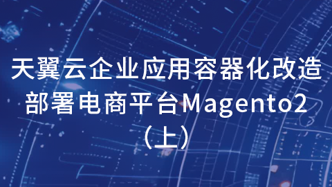 天翼云企业应用容器化改造-部署电商平台Magento2（上） 